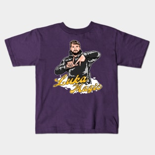 Luka Doncic Luka Magic Lakers Cartoon Kids T-Shirt